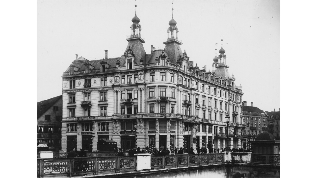 1896, Auswanderungsagentur Zwilchenbart am Bahnhofplatz